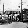 Bus CCB et tramway, 1953
