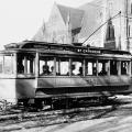 Tramway sur la rue Sainte-Catherine, 1900
