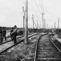 Travailleurs sur la ligne de Lachine, 1906