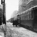 Tramways sur la rue Sainte-Catherine, 1944