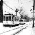 Tramway sur l'avenue Millen, 1959 (Photo: Michel Belhumeur)