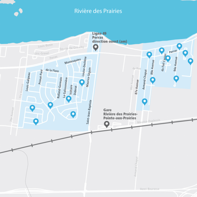 Gare RivièredesPrairies — PointeauxPrairies Société de transport