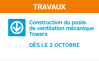 Construction du poste de ventilation mécanique Towers dès le 2 octobre
