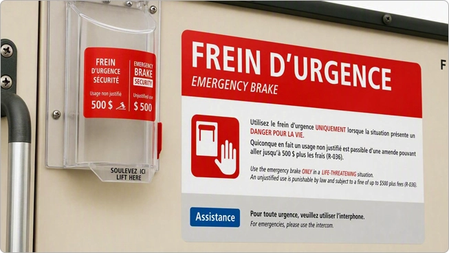 Frein urgence MR73 Frein urgence MR73