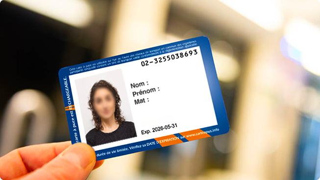 Carte OPUS avec photo