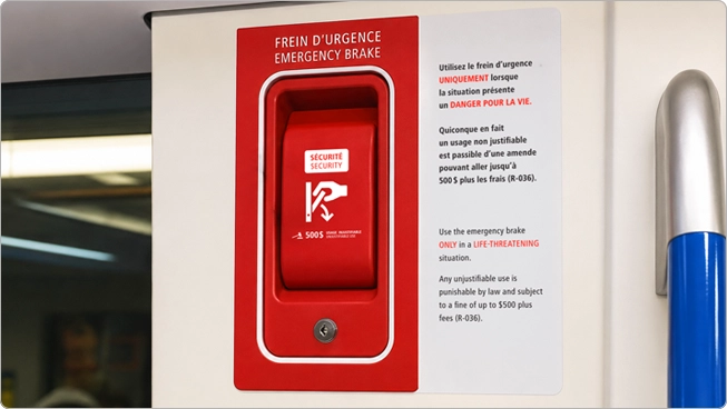 Frein urgence AZUR Frein urgence AZUR