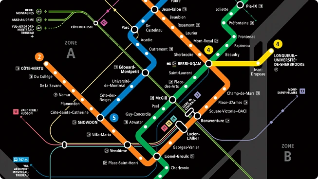 Plan métro