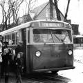 Mack bus on the Lachine/Montreal-West line, 1943
