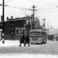 CCB trolleybus at the corner of Rachel and du Parc-La Fontaine, 1949