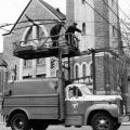 Retrait des fils des trolleybus, 1966