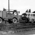 Delivery of a Canadian Car-Brill bus, 1951