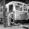 Travailleurs à l'usine Crémazie, 1953