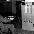 Bus driver in training, 1955