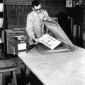 Screenprinting shop, 1961