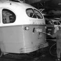 Cleaning the outside of a bus, 1968