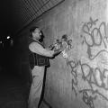 Nettoyage de graffitis, 1985