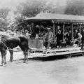 Tramway sur la rue Saint-Denis, 1887