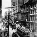 Tramways sur la rue Saint-Jacques, 1910