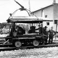 Machine used to join tracks, 1912