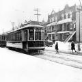 Tramways sur la rue Saint-Denis, 1925