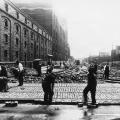 Work at the corner of Notre-Dame & Peel, 1934