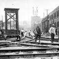 Work at the corner of Smith & Peel, 1934