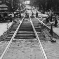 Travaux au square Victoria, 1941