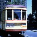 Tramway à la place d'Armes, vers 1955