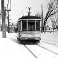 Tramway sur l'avenue Millen, 1959 (Photo: Michel Belhumeur)