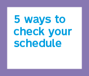 5 ways to check your schedule