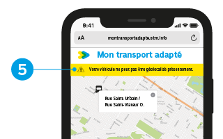 Capture d'écran du message d'avertissement.