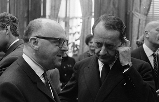 Jean Drapeau et André Malraux.