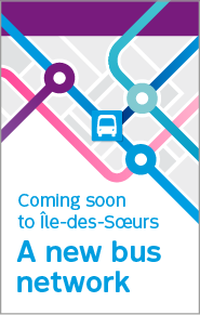 Coming soon New bus network on île-des-Soeurs