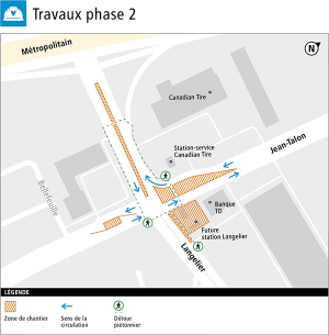 Carte des travaux, phase 2