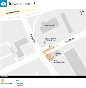 Carte des travaux, phase 3