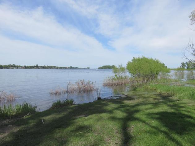 Vue des berge du fleuve.