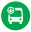 Pictogram special shuttle green line