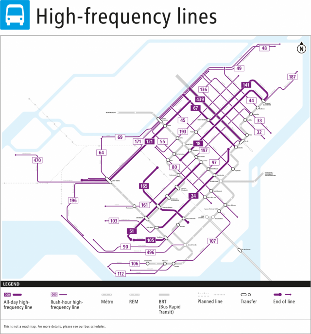 High-frequency lines map