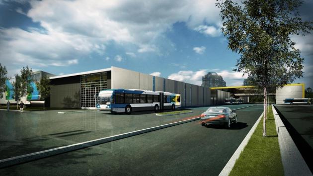 Vues du futur Centre de transport Stinson