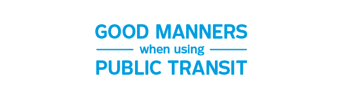 Good manners when using public transit