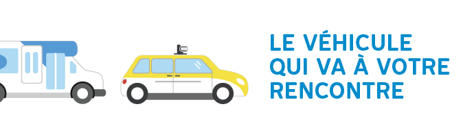 Le véhicule qui va à votre rencontre