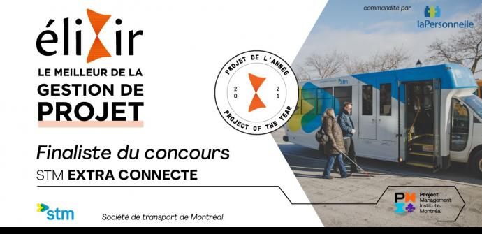 Recognition in project management: STM named finalist in PMI-Montréal Élixir contest