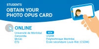Student OPUS photo cards can now be renewed online at several educational institutions 