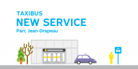The STM offers a new shared taxibus service at the parc Jean-Drapeau