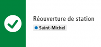 Réouverture de la station Saint-Michel dès 10 h aujourd’hui 