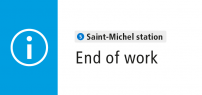 End of work at Saint-Michel Station