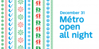 All-night métro service and other special STM Holiday Season offers