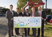 La STM annonce la mise en service de la voie réservée pour bus et taxis sur l’axe Grenet