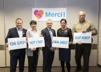 Generous active and retired employees: the STM hands over almost $700,000 to partner organizations 