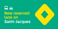 The STM announces the implementation of bus and taxi priority measures on Saint-Jacques Street